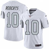 Nike Men & Women & Youth Raiders 10 Seth Roberts White Color Rush Limited Jersey,baseball caps,new era cap wholesale,wholesale hats